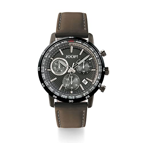 Joop! Armbanduhr Herren Chronograph Analog, mit Edelstahl Armband, Silber, 10 bar Wasserdicht, Kommt in Uhren Geschenk Box, 2022861 von Joop!