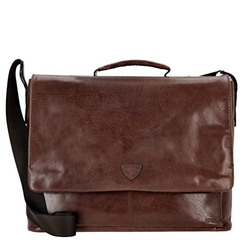 Joop Brenta Kreon BriefBag MHF Herren Leder Aktentasche,Dark Brown,40X31X10 von Joop!