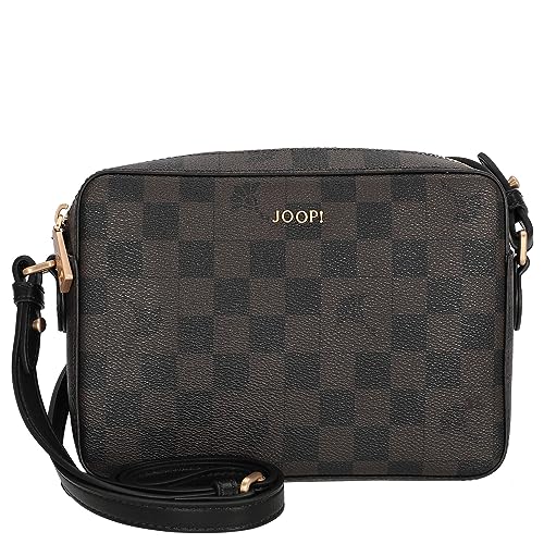 Joop! - cortina piazza cloe Schultertasche für Damen, kleine Umhängetasche in Dunkelbraun, formschöne Tasche in Cornflower-Print von Joop!