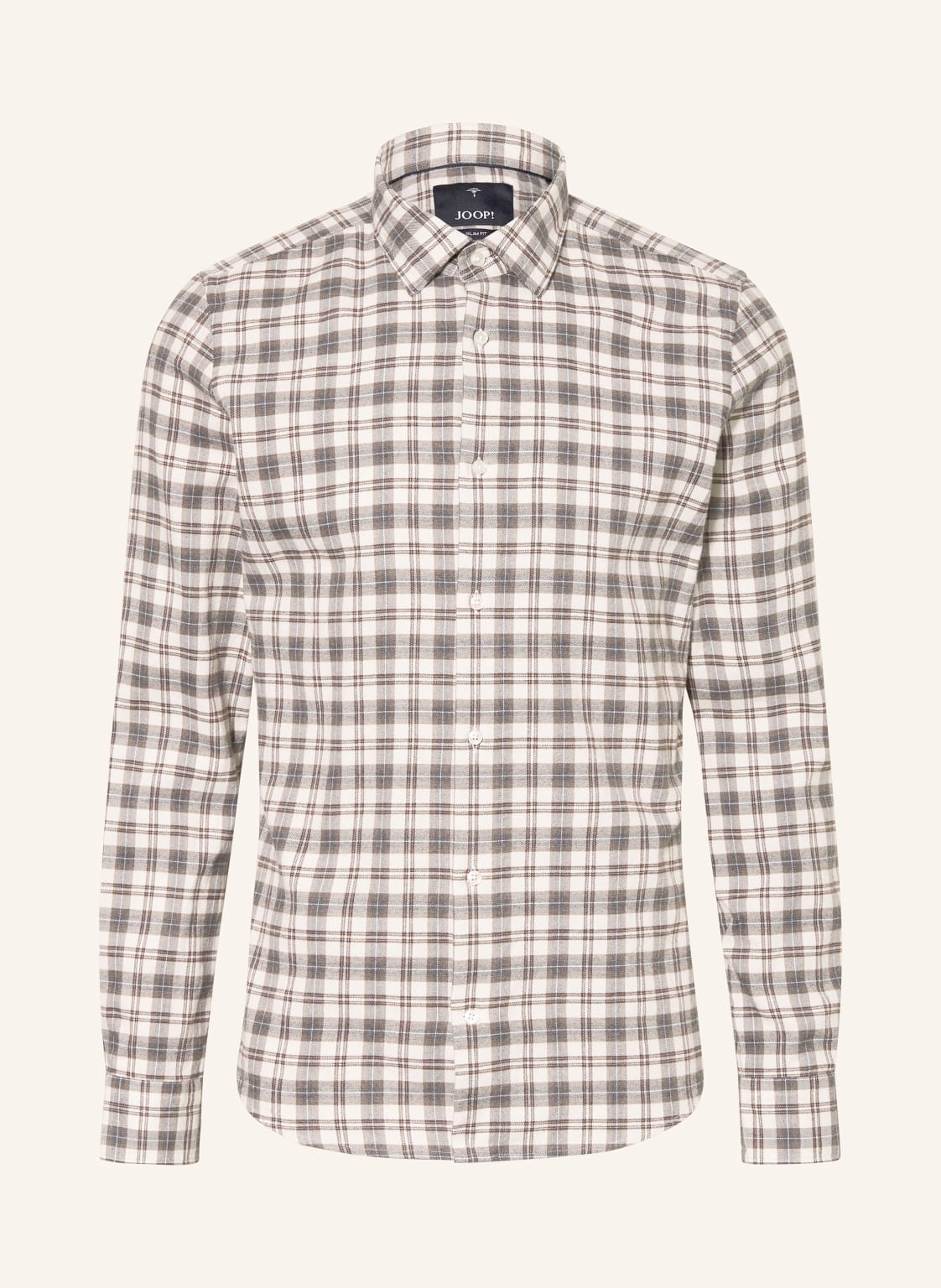 Joop! Flanellhemd Parris Slim Fit beige von Joop!