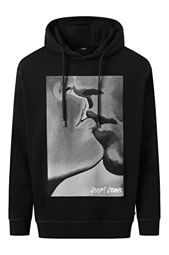 Joop! Herren Hoodie Kapuzenpullover SEBASTIANO Regular M-3XL Schwarz Weiss Grün, Größe:XL, Farbe:Black 001 von Joop!