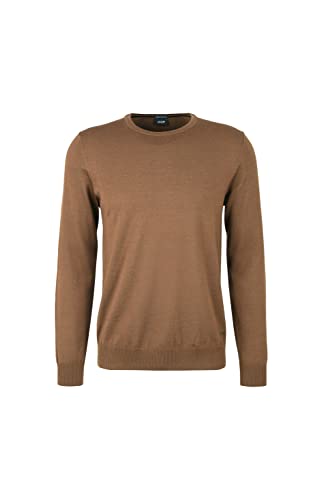 Joop! Herren Merino Pullover Denny mit Rundhals, Farbe:Cognac, Größe:XL von Joop!