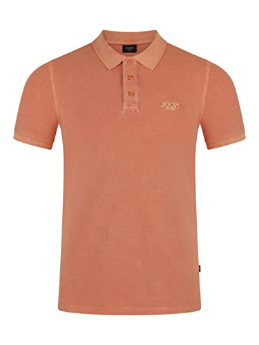 Joop! Herren Poloshirt Ambrosio - Regular Fit S-3XL Blau Grau Grün Türkis Pink, Größe:3XL, Farbe:Open Orange 875 von Joop!