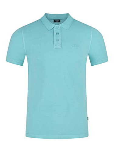 Joop! Herren Poloshirt Ambrosio - Regular Fit S-3XL Blau Grau Grün Türkis Pink, Größe:M, Farbe:TurquoiseAqua 445 von Joop!