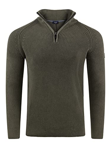 Joop! Herren Pullover mit Stehkragen Henricus S M L XL XXL 3XL Blau Schwarz Grün 100% Baumwolle, Größe:S, Farbe:Dark Green 302 von Joop!