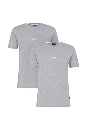 Joop! Herren R-Neck T-Shirt, 2er Pack, Graumelange, S von Joop!