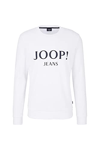 Joop! Herren Rundhals Pullover Alfred - Regular Fit S M L XL XXL 3XL Baumwolle, Größe:L, Farbe:White 100 von Joop!