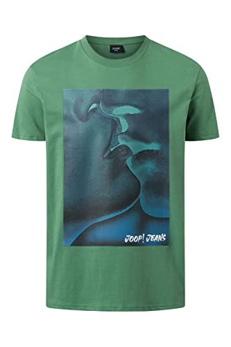 Joop! Herren Rundhals T-Shirt Adriel - Regular Fit M - 3XL Schwarz Weiss Grün, Größe:XL, Farbe:Lt/Pastel Green 339 von Joop!