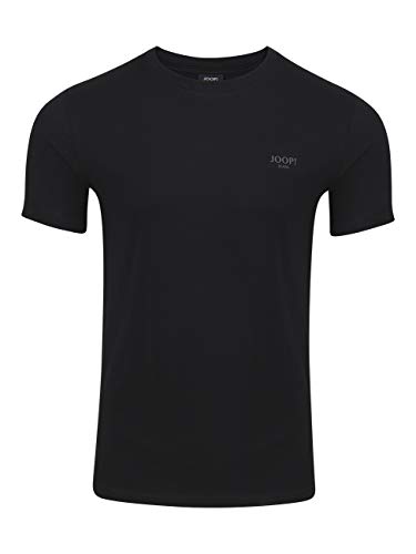 Joop! Herren Rundhals T-Shirt Alphis - Regular Fit S M L XL XXL Blau Weiss Schwarz 100% Baumwolle, Größe:L, Farbe:Schwarz 001 von Joop