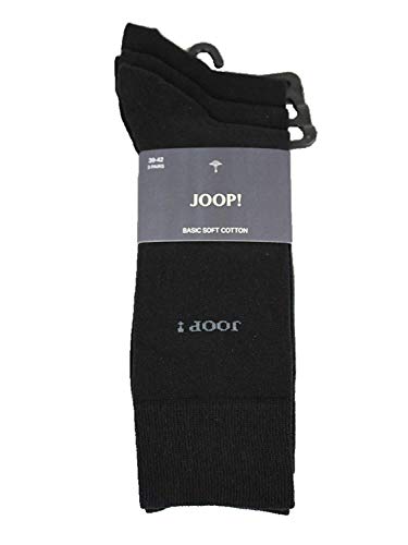 Joop! Herren Socken, 3er Pack - Kurzsocken, Baumwolle, Unifarben Schwarz 43-46 von Joop!