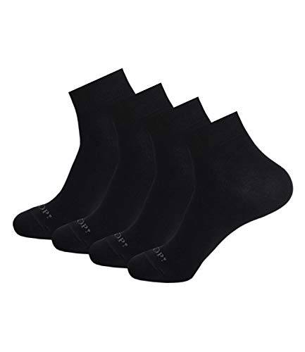 Joop! Herren Socken Strümpfe Business Quarter Cotton 900033 4 Paar, Farbe:Schwarz, Größe:43-46, Menge:4 Paar (2x 2er Pack), Artikel:-2000 black von Joop!