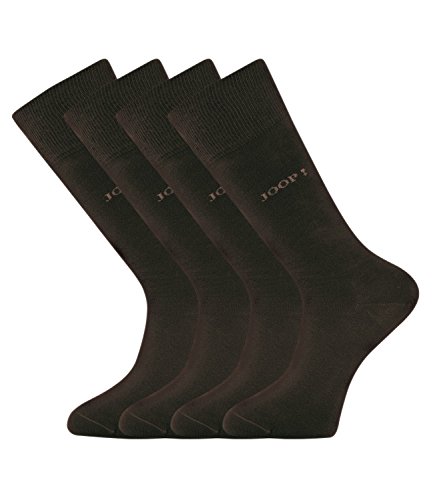 Joop! Herren Socken Strümpfe klassisch dezentes Logo im 4er Pack (2x2er Pack) (39-42, mocca) von Joop!