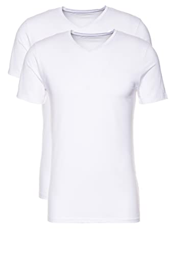 Joop! Herren T-Shirt V-Doppelpack Weiß XX-Large von Joop!