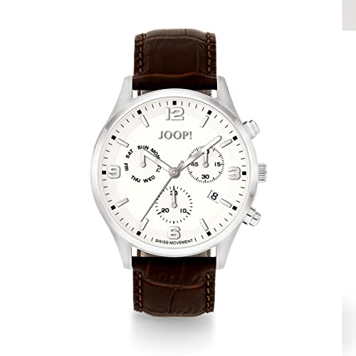 Joop! Herren Uhr Armbanduhr Chronograh 2022866 Analog Quarz Leder von Joop!