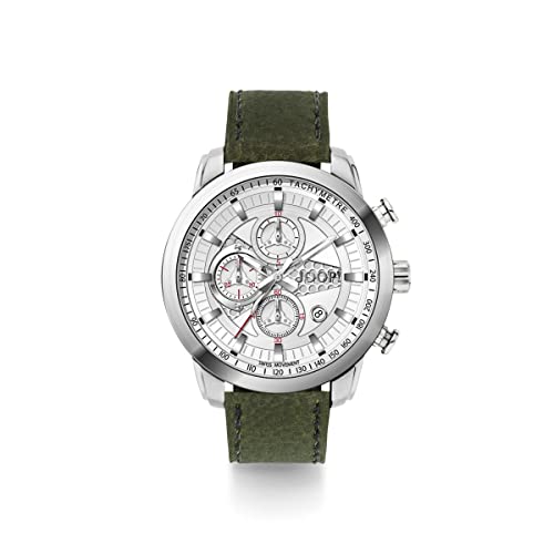 Joop! Herren Uhr Armbanduhr Chronograh 2022957 Analog Quarz Leder von Joop!