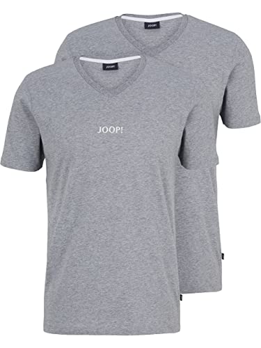 Joop! Herren V-Neck T-Shirt, 2er Pack, Graumelange, M von Joop!