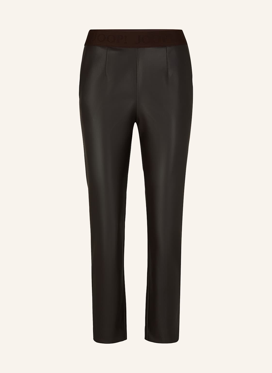 Joop! Hose Patricia In Lederoptik braun von Joop!