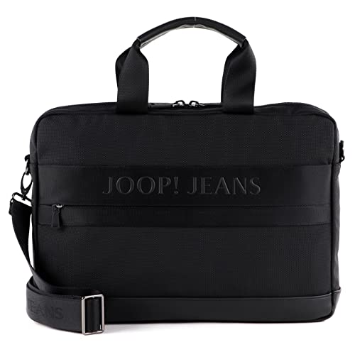 Joop! Jeans - Aktentasche für Herren, Modische Tasche für Männer in Schwarz, verstellbarer Schultergurt und Laptopfach von Joop!