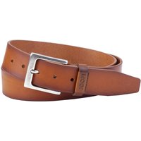 Joop! Jeans-Gürtel mit Metallschließe und Logo-Gravur von Joop!