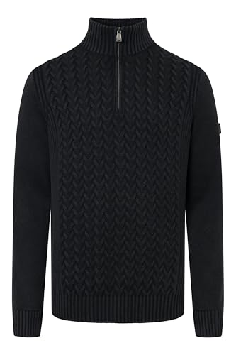 Joop! Jeans Herren Strick Pullover Sanjor mit Troyer Kragen, Farbe:Marine, Größe:XL von Joop!