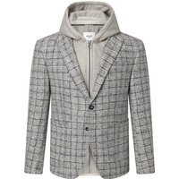 Joop! Kariertes Sakko aus einem Woll-Mix mit Kapuzenblende in 48 von Joop!