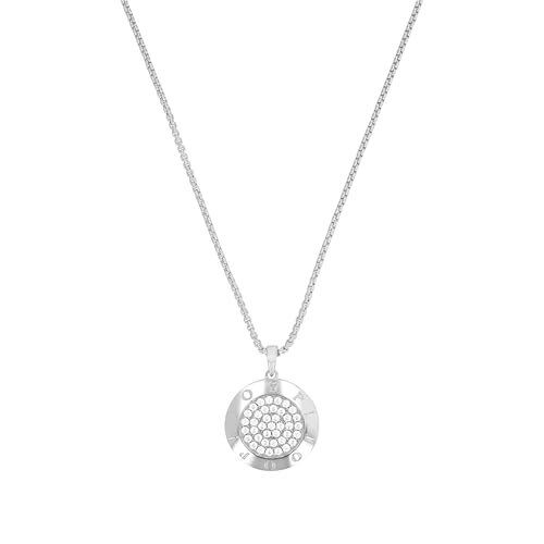 JOOP! Kette mit Anhänger 925 Sterling Silber Damen Halsschmuck, mit Zirkonia synth., 42+3 cm, Weiß, Kommt in Schmuck Geschenk Box, 2039692 von Joop!