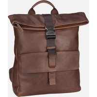 Joop - Loreto Rico Backpack MVF Dark Brown - Rolltop Rucksack  , 16.6 l von Joop