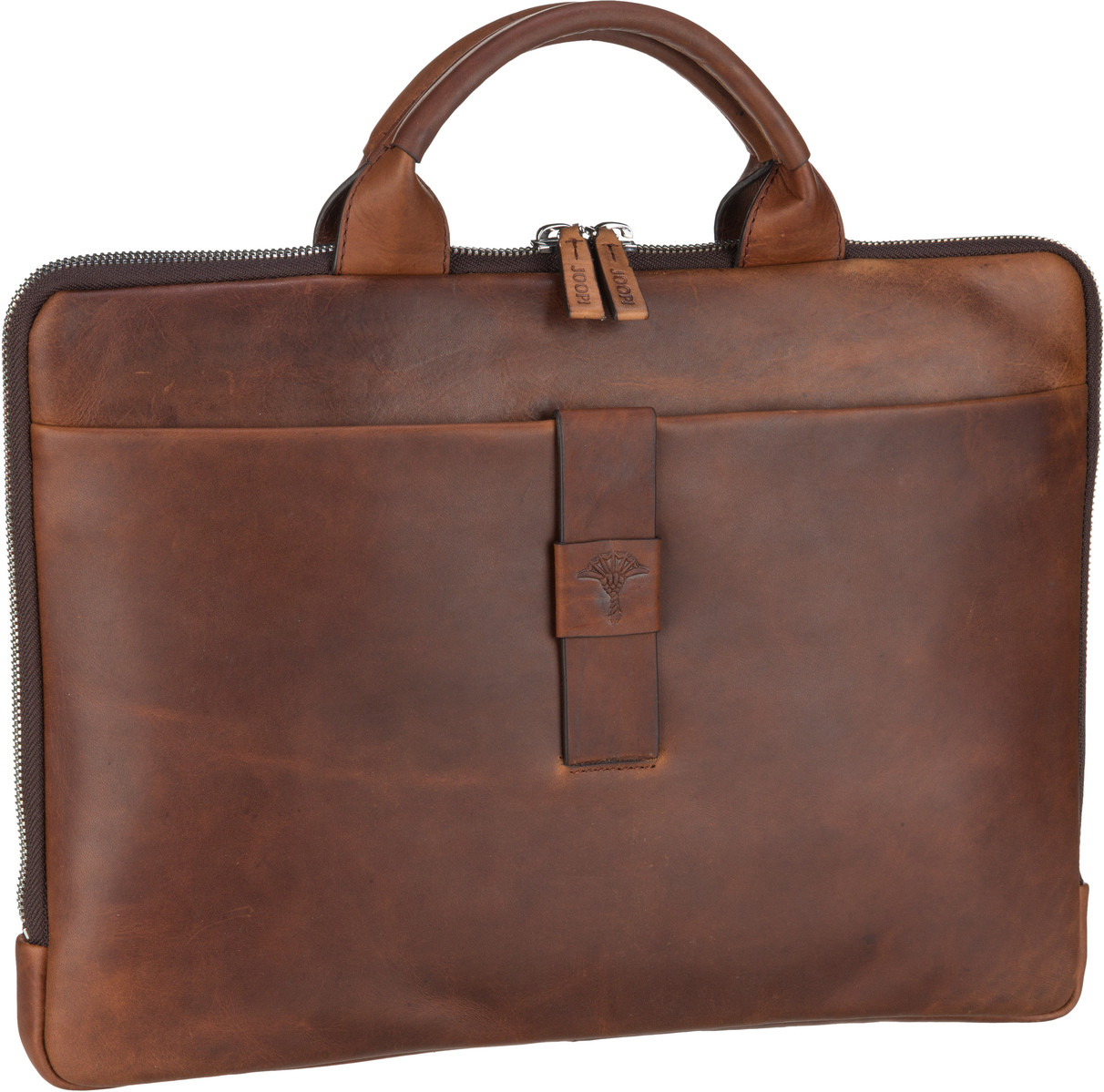 Joop Loreto Samu BriefBag SHZ  in Cognac (3.2 Liter), Aktentasche von Joop