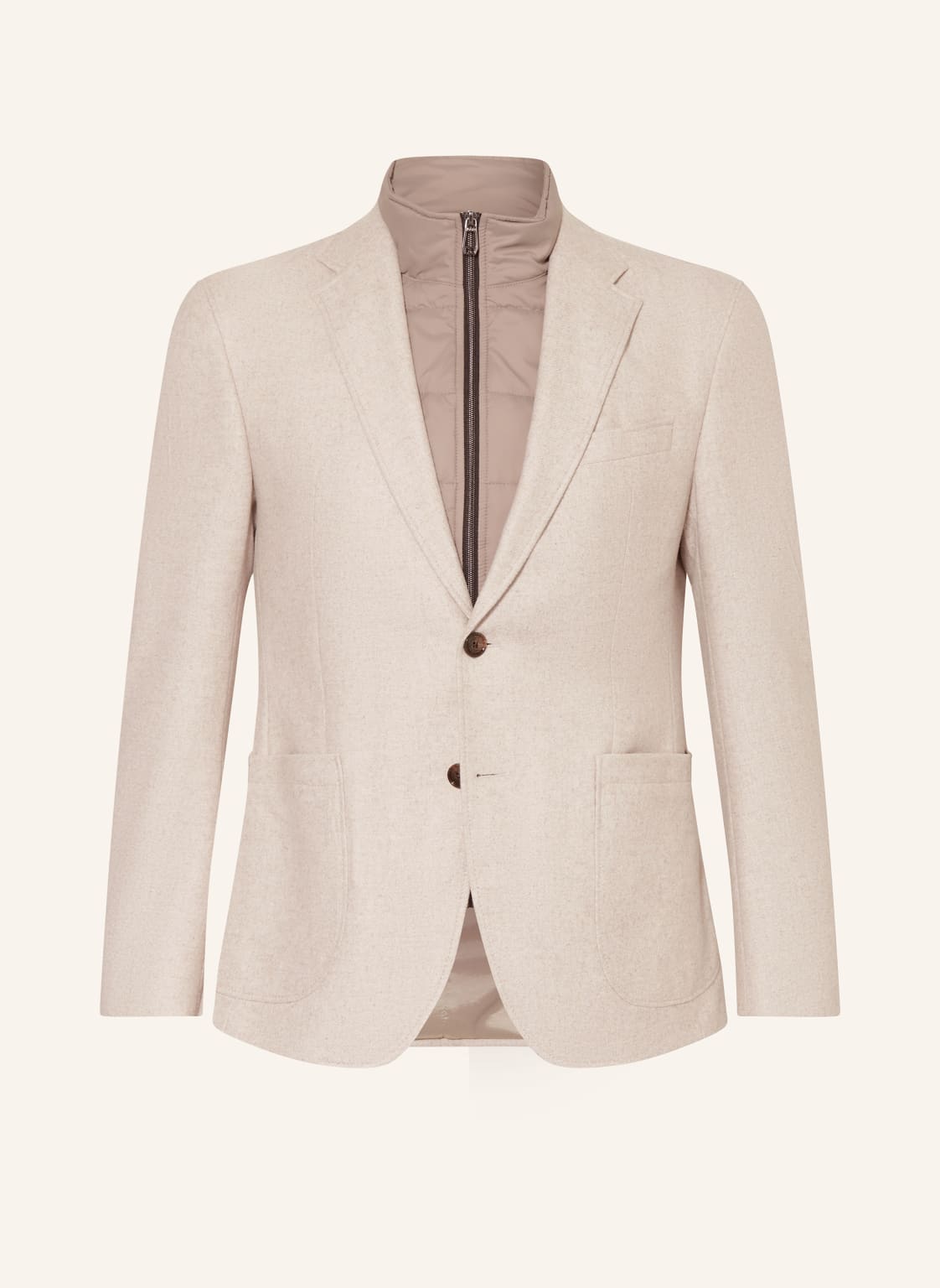 Joop! Sakko Hectic Slim Fit Mit Herausnehmbarer Blende beige von Joop!