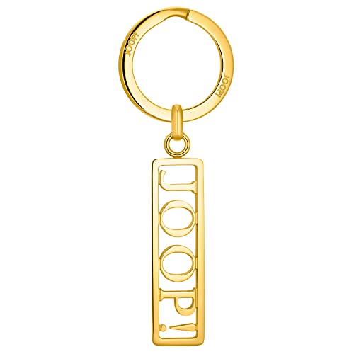 Joop! Schlüsselanhänger Edelstahl Damen Accessoires, 9 cm, Gold, Kommt in Schmuck Geschenk Box, 2035906 von Joop!