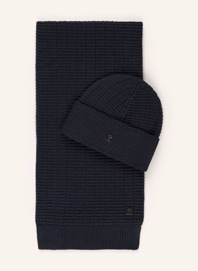 Joop! Set: Schal Und Mütze blau von Joop!