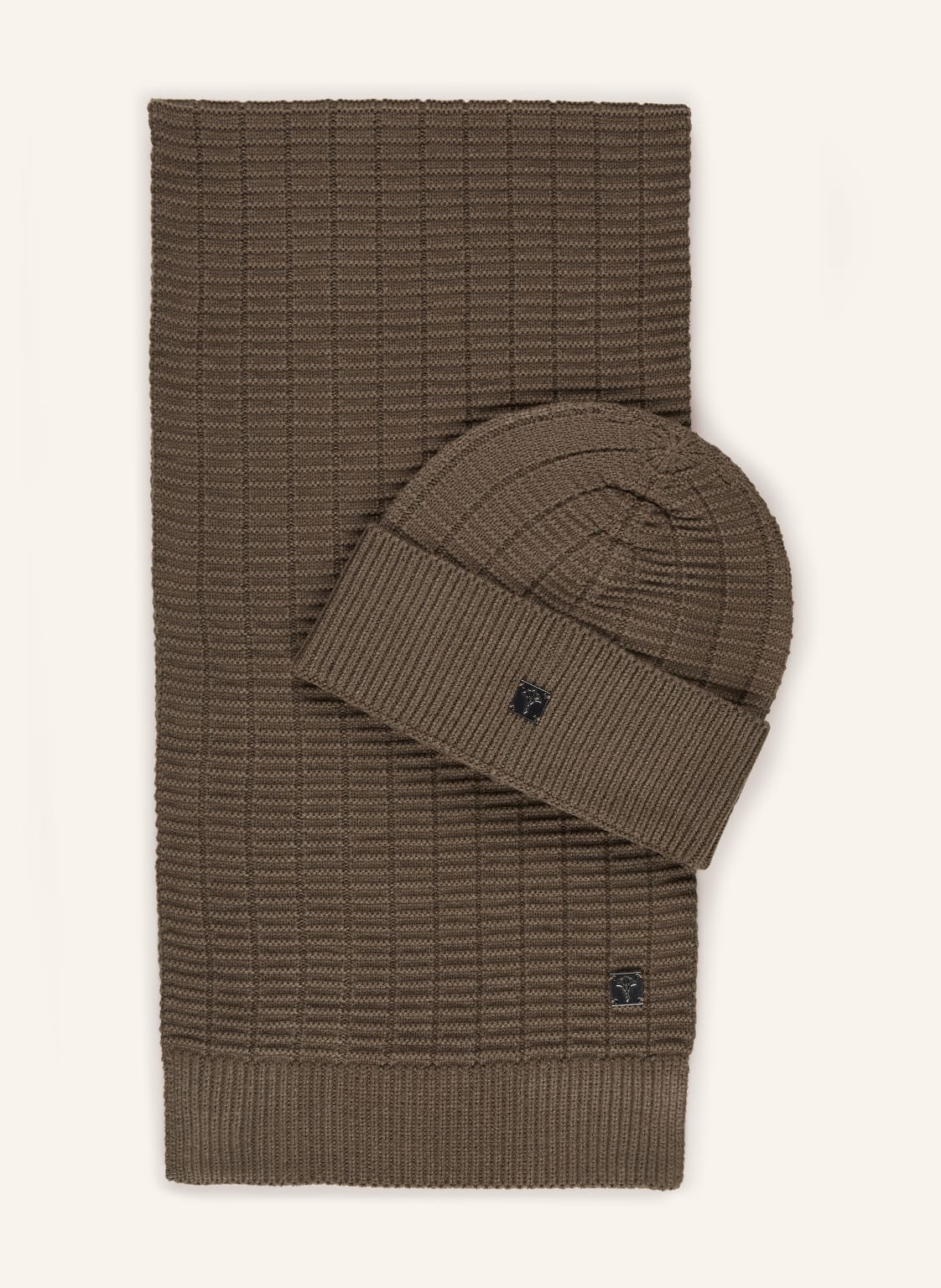 Joop! Set: Schal Und Mütze braun von Joop!