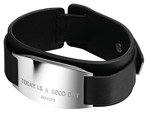 Joop Unisex Armband Edelstahl rhodiniert Leder Ohne Bruce von Joop!