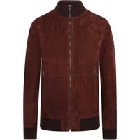 Joop! Velourslederblouson mit Rippbündchen an den Abschlüssen in 54 von Joop!