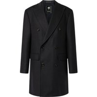 Joop! Zweireihiger Wollmantel mit diagonalem Webmuster in 56 von Joop!