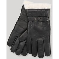 Lammfell-Handschuhe in Schwarz von Joop!