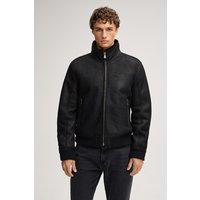 Lammfell-Lederjacke Razor in Schwarz von Joop!
