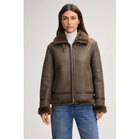 Lammfelljacke in Dunkelbraun von Joop!