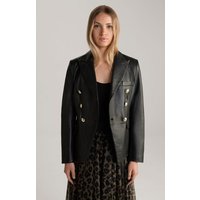 Leder-Blazer in Schwarz von Joop!