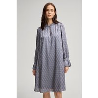 Satin-Kleid in Hellblau/Beige/Gelb von Joop!