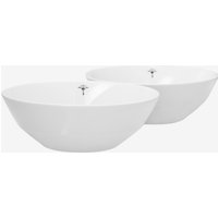 Schale Single Cornflower 16 cm - 2er Set in Weiß von Joop!