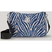 Schultertasche Selvatico Jasmina im Animalprint in Blau/Beige von Joop!