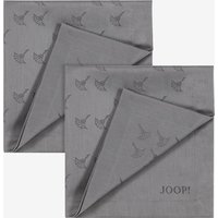 Serviette Faded Cornflower 2er Pack in Platin - 2er Set, 50 x 50 cm von Joop!