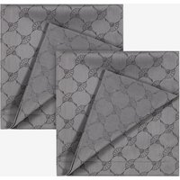 Serviette JOOP! Cornflower Allover in Platin - 2er Set, 50 x 50 cm von Joop!