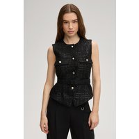 Weste Viola in Schwarz gemustert von Joop!