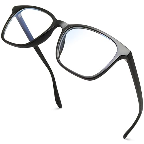 Joopin TR90 Blaulichtfilter Brille Herren Blaulichtbrille Damen und Ohne Stärke Computerbrille Blue Light Blocking Glasses für Gaming TV und Büro (Matt Schwarz) Joopin TR90 Blaulichtfilter Brille Herren Blaulichtbrille Damen und Ohne Stärke Computerbrille Blue Light Blocking Glasses für Gaming TV und Büro (Matt Schwarz) von Joopin