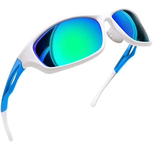 Joopin Sportbrille Herren Sonnenbrille Grün Biker Radsportbrille und Schnelle Brillen Polarisierte Fahrerbrille Radbrille UV400 Sportsonnenbrillen Verspiegelt (Grün) von Joopin