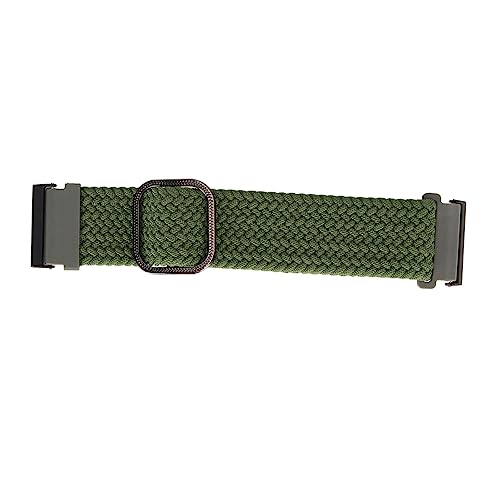 Jopwkuin Uhrenarmband, 24 Mm, Elastische Ersatzschnalle aus Edelstahl, Verstellbar für Sport (Armeegrün) von Jopwkuin