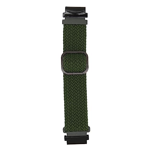 Jopwkuin Uhrenarmband-Ersatz, Verstellbare Größe, Atmungsaktiv, Leicht zu Tragen, Gewebtes Nylon-Uhrenarmband für Fenix ​​​​5S (OD Grün) von Jopwkuin