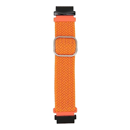 Jopwkuin Uhrenarmband-Ersatz, Verstellbare Größe, Atmungsaktiv, Leicht zu Tragen, Gewebtes Nylon-Uhrenarmband für Fenix ​​​​5S (Orange) von Jopwkuin